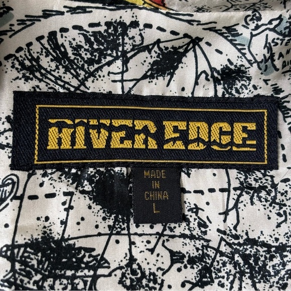 Vintage 100% Silk 80s Geography
Map Windbreaker Sz (L) - Picture 8 of 8